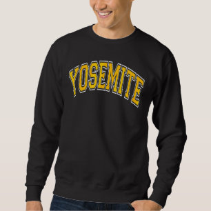 Moletom Yosemite California Ca Varsity Style Texto âmbar