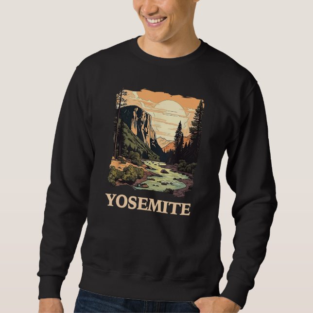 Moletom Yosemite National Park Adventure Hking Nature Des (Frente)
