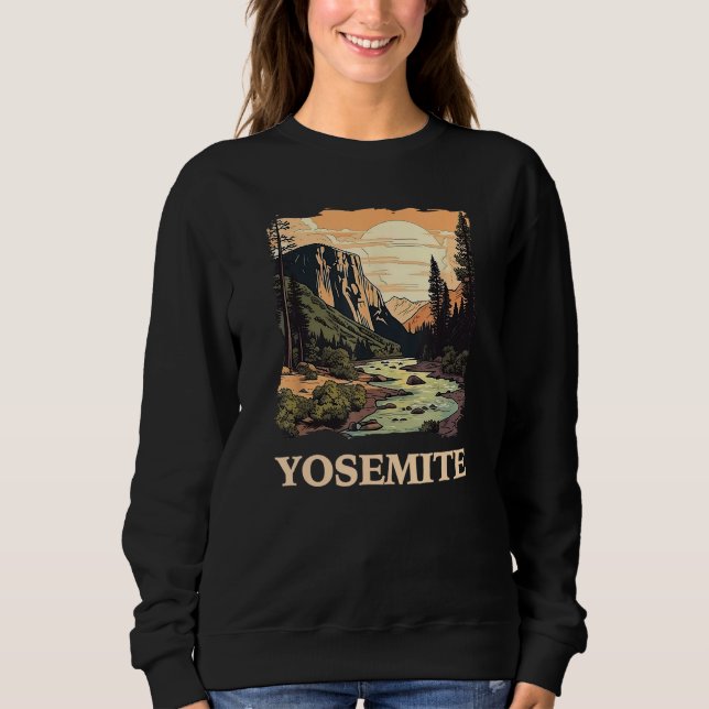 Moletom Yosemite National Park Adventure Hking Nature Des (Frente)