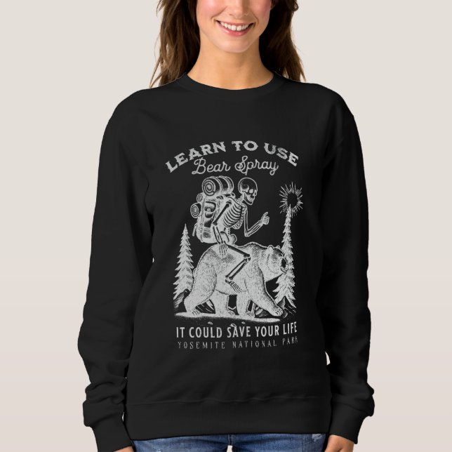Moletom Yosemite National Park Bear Spray Engraçada Cam (Frente)