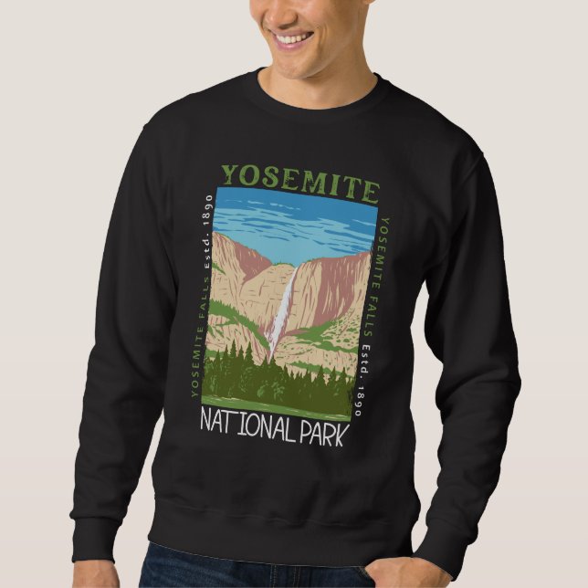 Moletom Yosemite National Park Waterfall Retro (Frente)