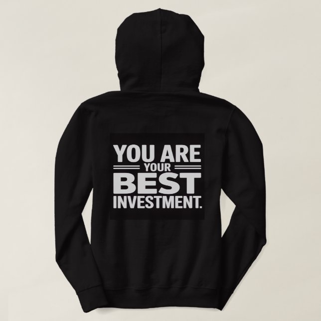 Moletom You Are Your Best Investment Women Cozy Winter  (Verso do Design)