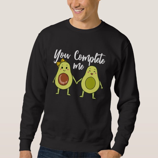 Moletom You Complete Me Valentines Day Vegan Couple (Frente)