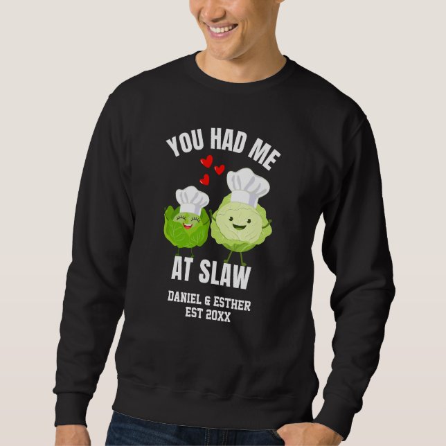 Moletom YOU HAD ME AT SLAW Kawaii Cabbage Valentines (Frente)