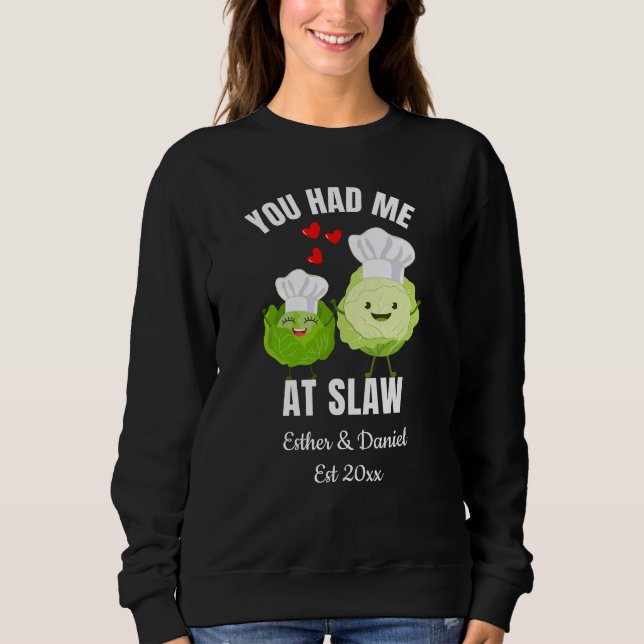 Moletom YOU HAD ME AT SLAW Kawaii Cabbage Valentines (Frente)