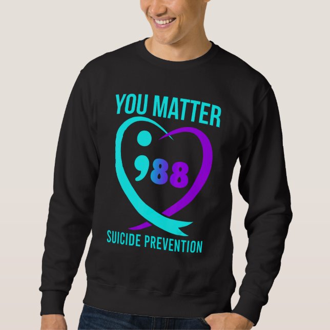 Moletom You Matter 988 Suicide Prevention Awareness (Frente)