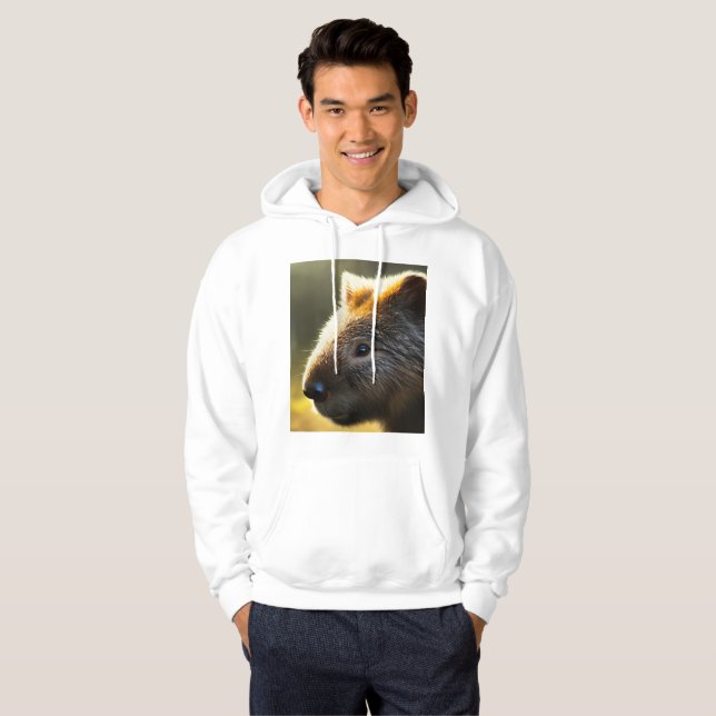 Moletom Young Australian Wombat, Mens Hoodie (Frente Completa)