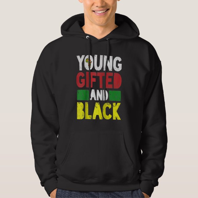Moletom Young ed And Black African Pride Black History Mon (Frente)
