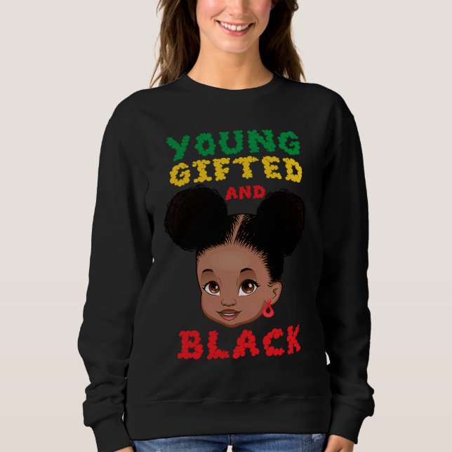 Moletom Young ed And Black Toddler Black African Girl Kids (Frente)