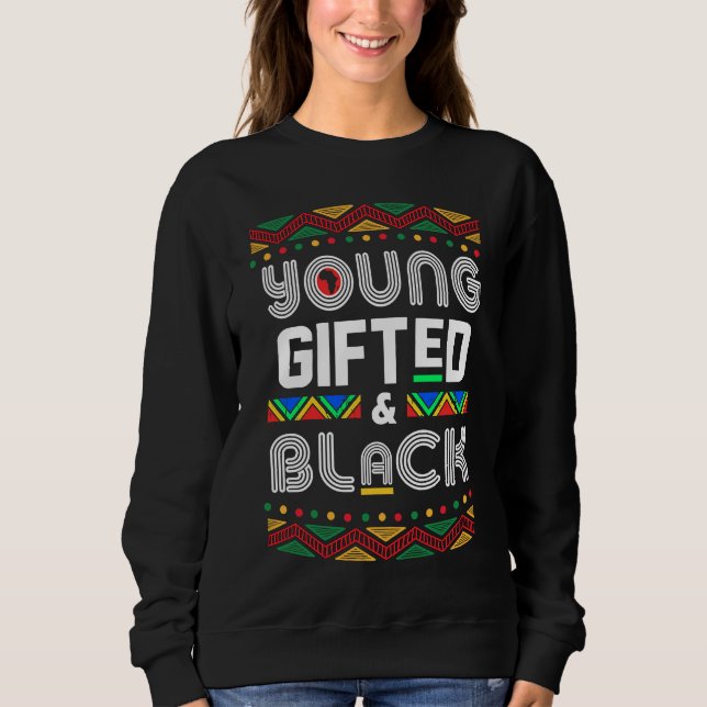 Moletom Young ed Black4 Black Girl Magic and Black History (Frente)