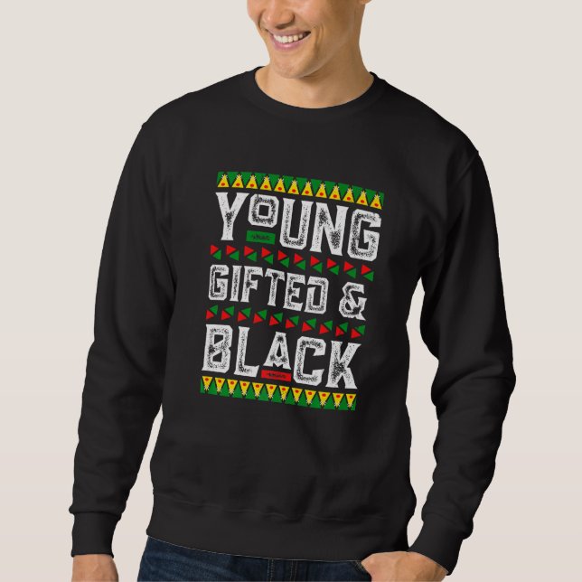 Moletom Young Gifted & Black History African American BLM  (Frente)