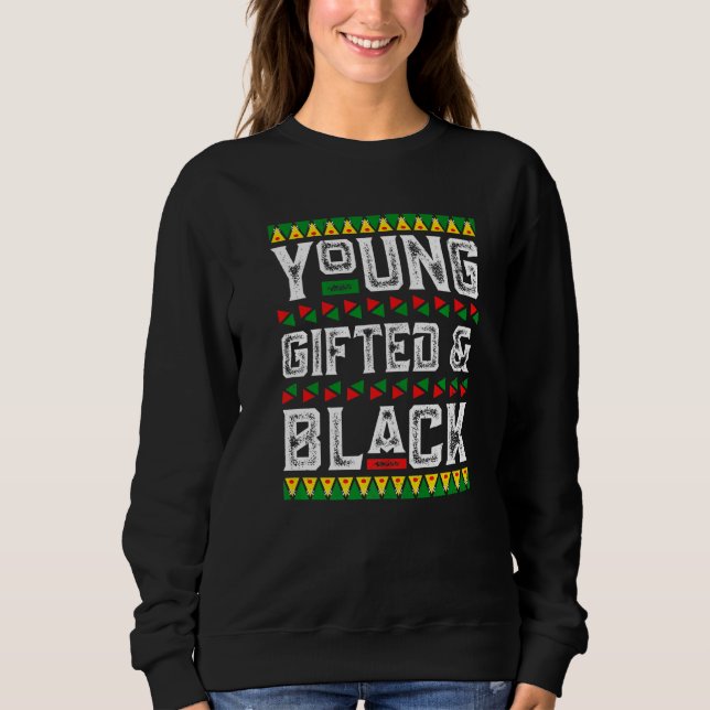 Moletom Young Gifted & Black History African American BLM  (Frente)