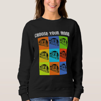 Moletom Your Mood To Choose Grumpy Rude Cat Theme
