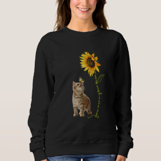 Moletom You're My Sunshine Sunflower Brown Baby Cat Play B