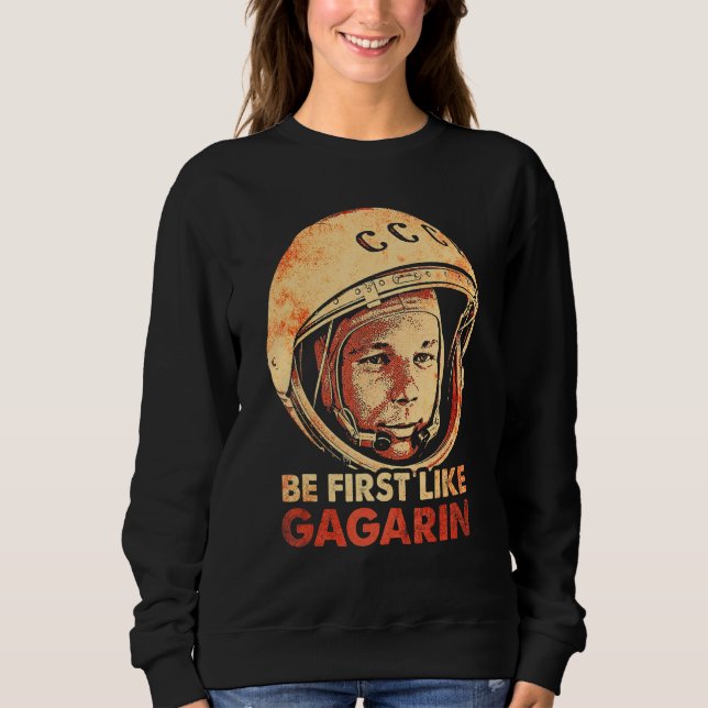 Moletom Yuri Gagarin Cosmonaut Astronaut Space First Sovie (Frente)