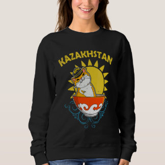 Moletom Yurta República do Cazaquistão Qazaqstan bandeira