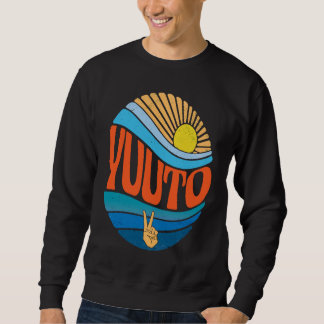 Moletom Yuuto Vintage Pôr do Sol Yuuto Groovy Tie Dye