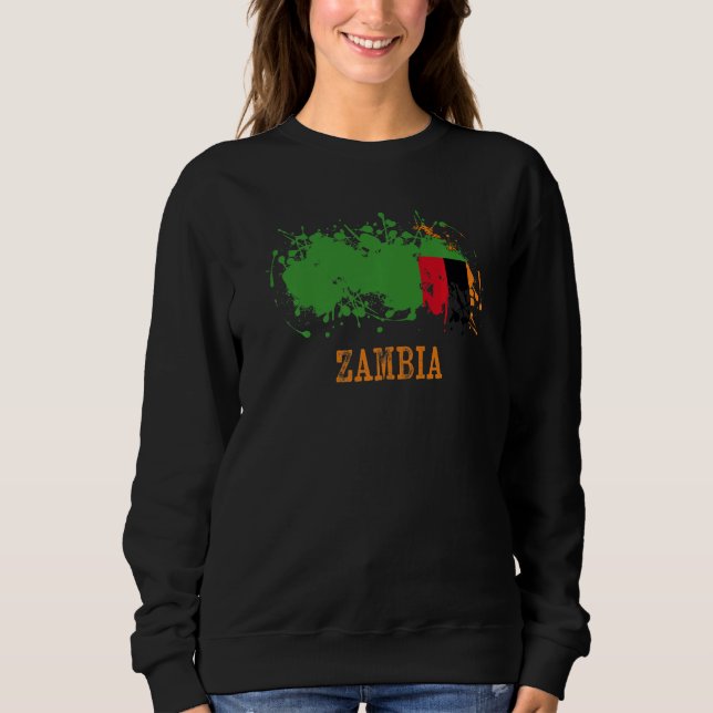 Moletom Zambian enthusiasts for Zambia and Zambia   (Frente)