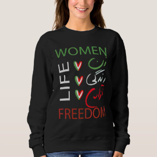Moletom Zan Zendegi Azad Empoderar Mulheres Vida Liberdade