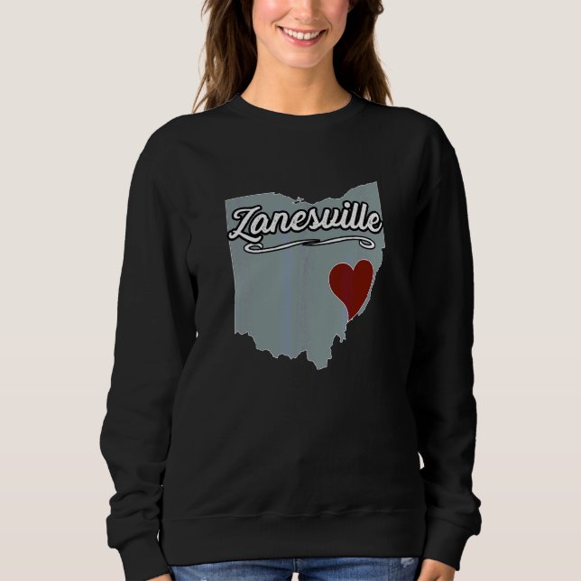 Moletom Zanesville Ohio OH Cidade Estado EUA Lembrancinha  (Frente)