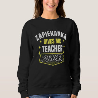 Moletom Zapiekanka Me Dá Poderes de Professor Humor de Pro
