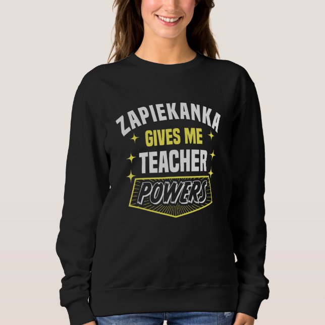 Moletom Zapiekanka Me Dá Poderes de Professor Humor de Pro (Frente)
