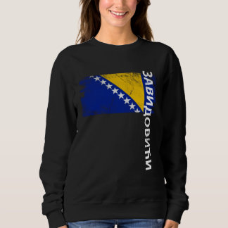 Moletom Zavidovici Bosnia Flag For Bosnian Men Women Kids
