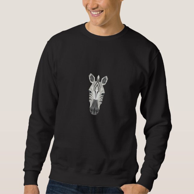 Moletom Zebra Art Cute Artsy Wild Animal Wildlife Nature P (Frente)