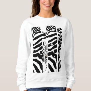 Moletom Zebra Black/White Stripes Abstrato Trendy