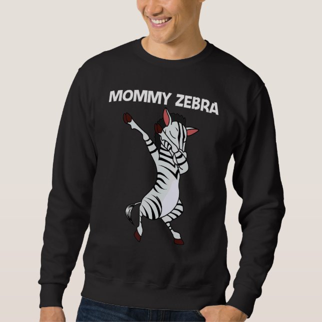 Moletom Zebra For Women Mom African Zoo Animal   (Frente)