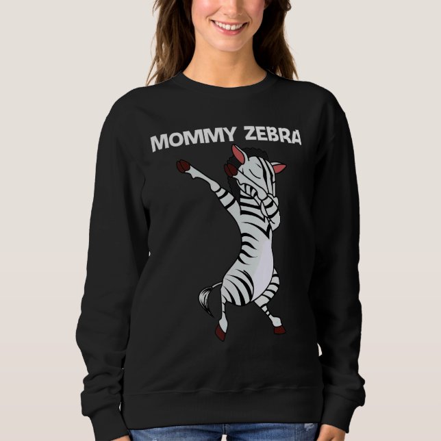 Moletom Zebra For Women Mom African Zoo Animal   (Frente)