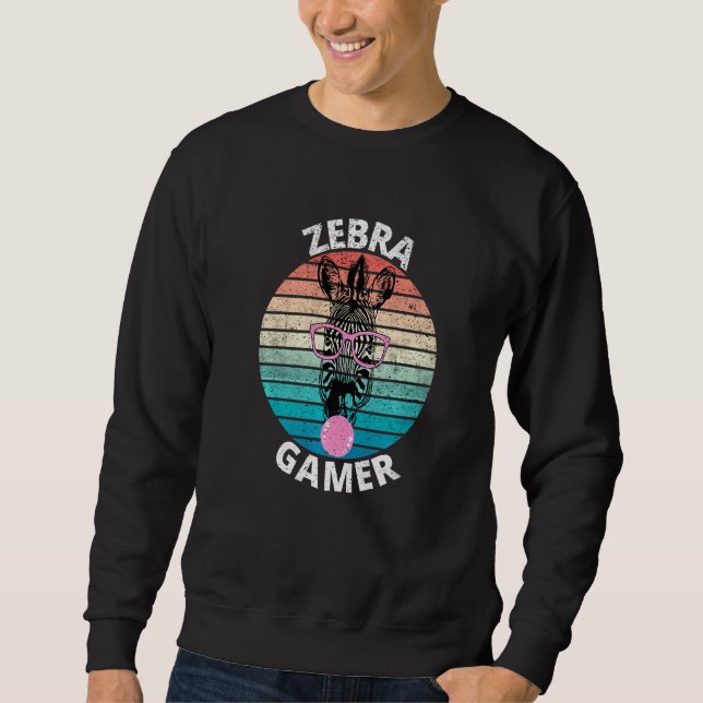 Moletom Zebra Gamer Graphic For Gamer Kids Men & Women (Frente)