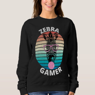 Moletom Zebra Gamer Graphic Para Crianças Jogadoras