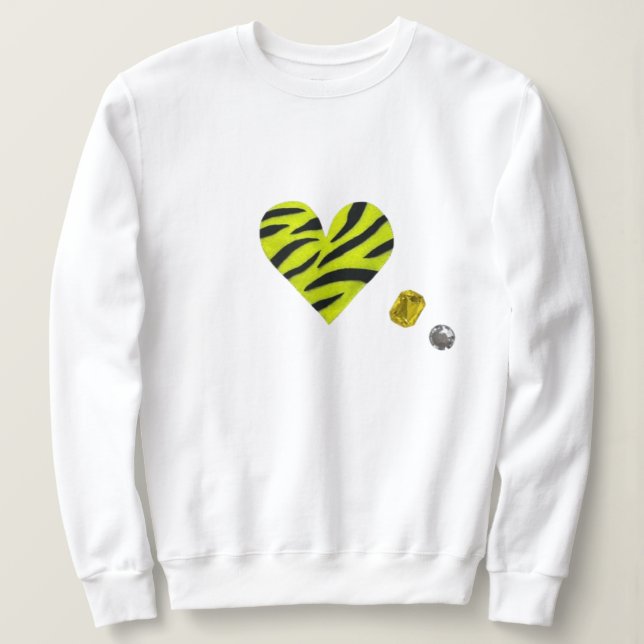 Moletom Zebra-heart (Frente do Design)