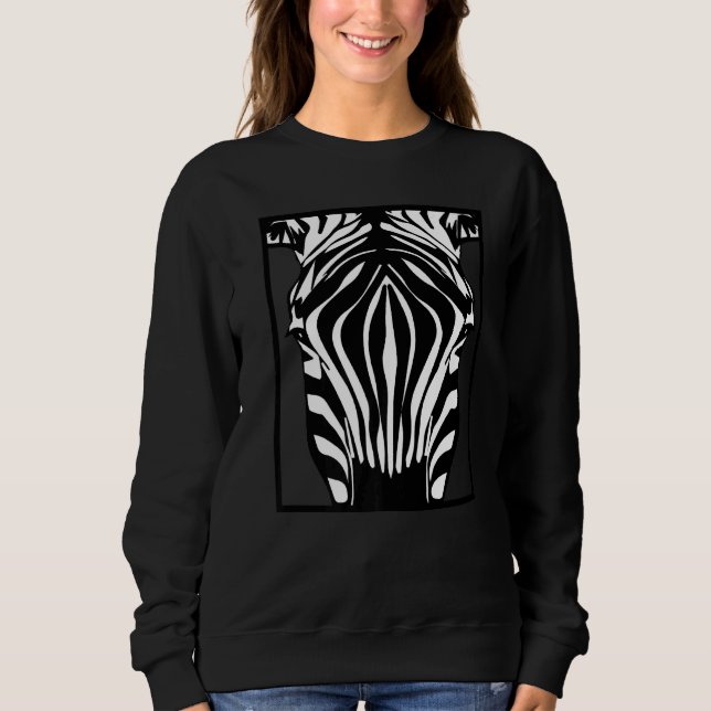 Moletom Zebra Print Face Para Zebra Animal (Frente)