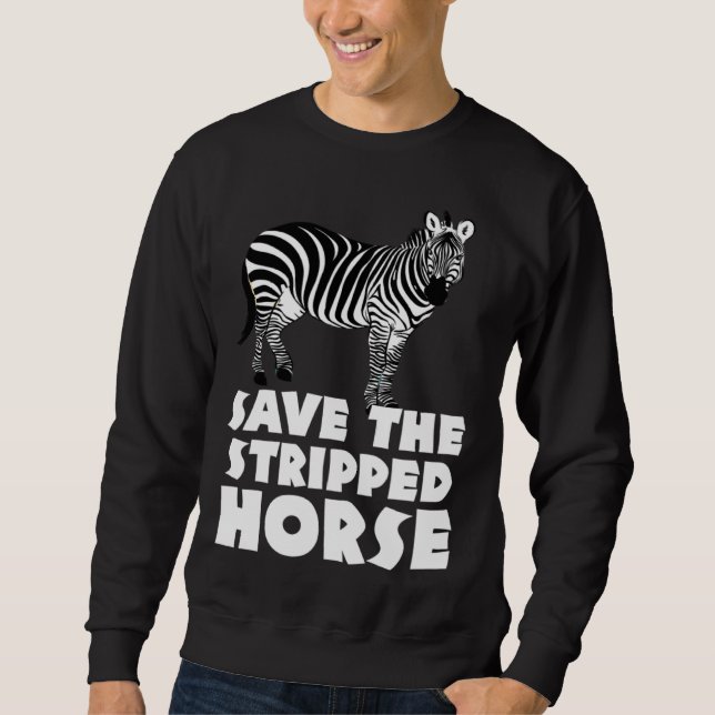 Moletom Zebra safari zookeeper  Africa for men women horse (Frente)