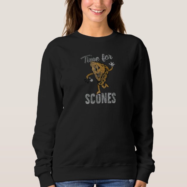 Moletom Zeit für Scones Breakfast Essen Meme (Frente)