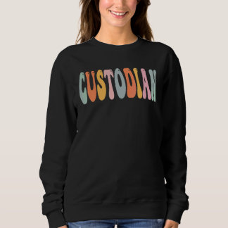 Moletom Zelador Retro Groovy Vintage Feliz Primeiro Dia De