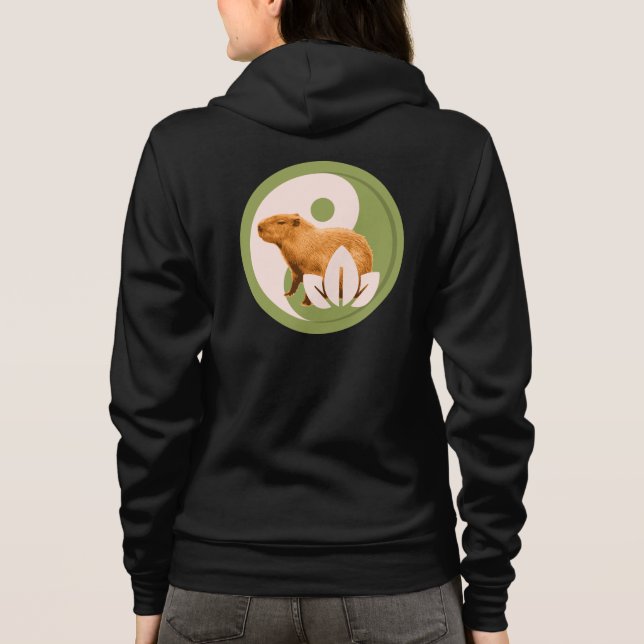 Moletom Zen Capivara Yin Yang Natureza Pacífica (Verso)