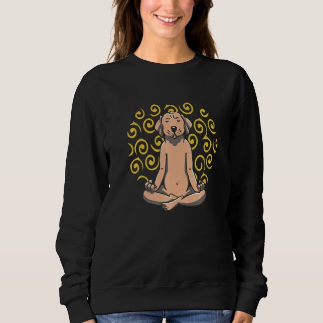 Moletom Zen Meditation Yoga Dog Labrador Omm (Frente)