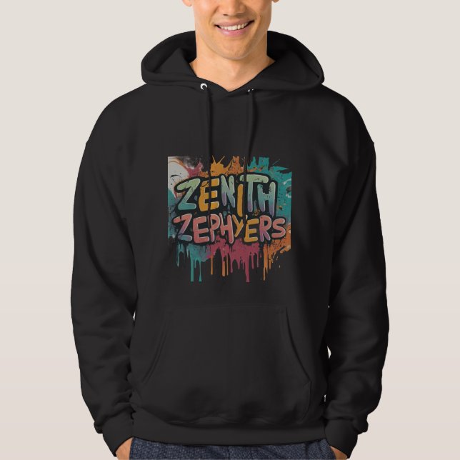 Moletom Zenith Zephyrs Camisola-brava básica com capuz mas (Frente)