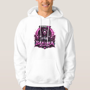 Moletom ZERO69 Neon Sakura Reaper Cyberpunk Guerreiro