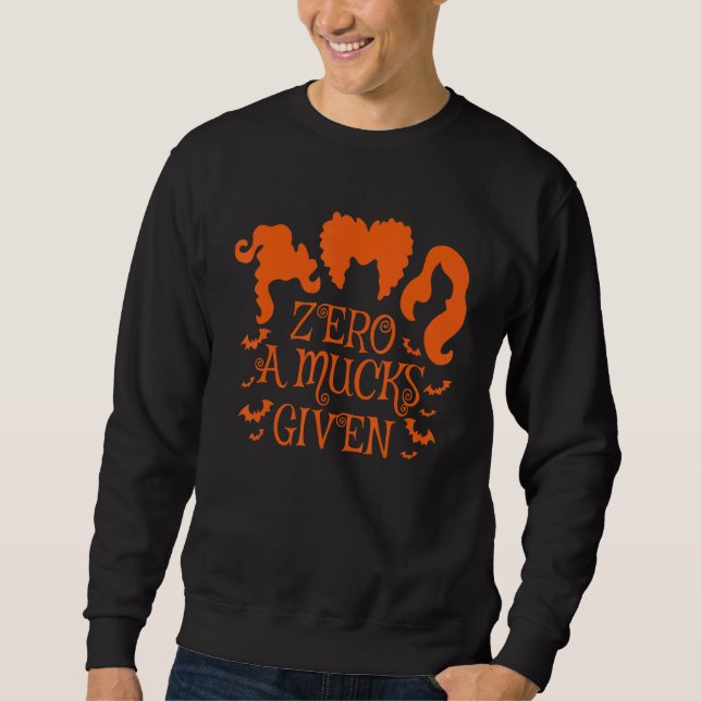 Moletom Zero Amucks Dado Amuck Fofo Com Bruxa de Halloween (Frente)