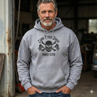 Moletom Zero F*cks Given Since 1776 Patriotic Skull Hoodie
