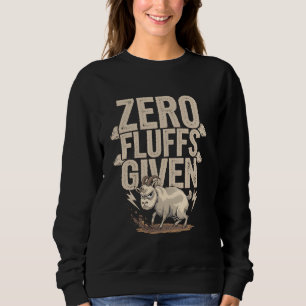 Moletom Zero FluFF Com Engraçado Humor De Cabra Irritado
