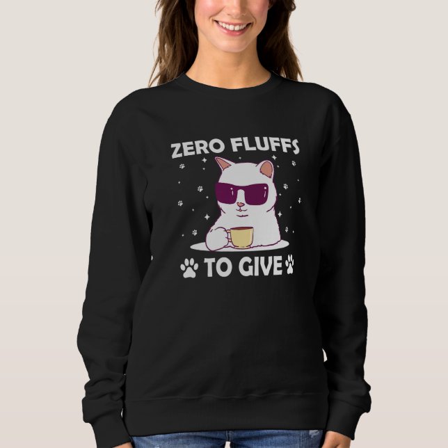 Moletom Zero Fluffs para Dar Gato Mãe de Gato Filhote Pai  (Frente)