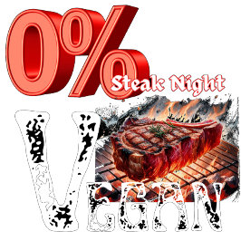 Moletom Zero Percentagem de Vegan Steak Noite