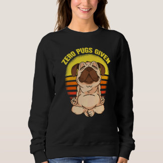 Moletom Zero Pugs Given Dog Making Yoga Vintage Namaste Pu