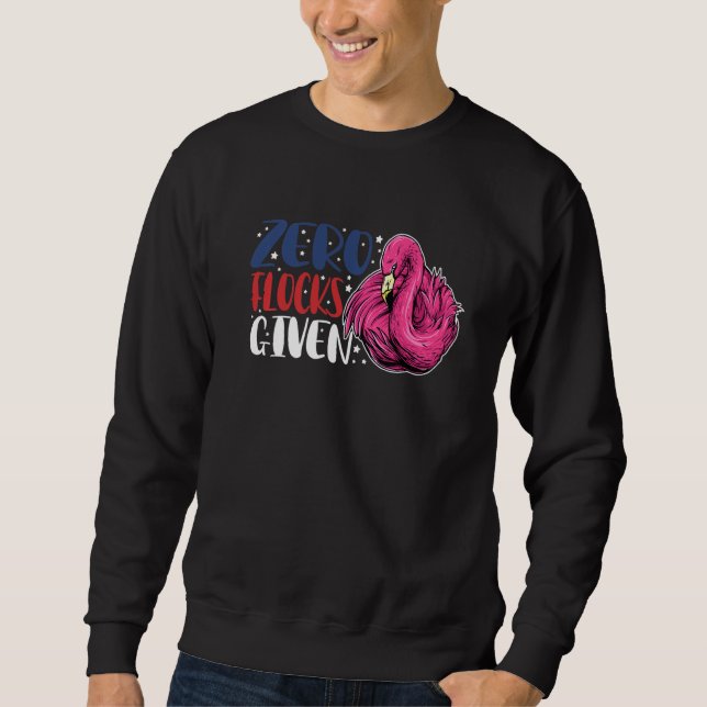 Moletom Zero Rebanhos Dado Animal Flamingo Para Homens Mul (Frente)