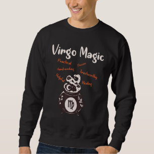 Moletom Zígnio Retro Distressed Virgem Zodíaco Para Mulher